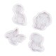 thumbnail image 2 of Molde para hornear, 4 Uds., seguro, fácil de desmoldar, resistente al calor, forma de dinosaurio, moldes para pasteles de Fondant para galletas, chocolates y dulces, 2 of 5
