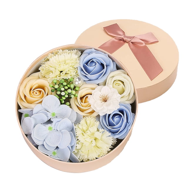 Hermosas rosas perfumadas de flora, jabón de flores en caja de regalo, regalo para cumpleaños/día de San Valentín/día de la madre/día del maestro/regalo de Navidad