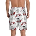 thumbnail image 3 of Kdxio Koi Fish Print Mens Sleep Shorts Bottoms Soft Comfy Pajama Wear Pants with Drawstring Pockets, 3 of 7