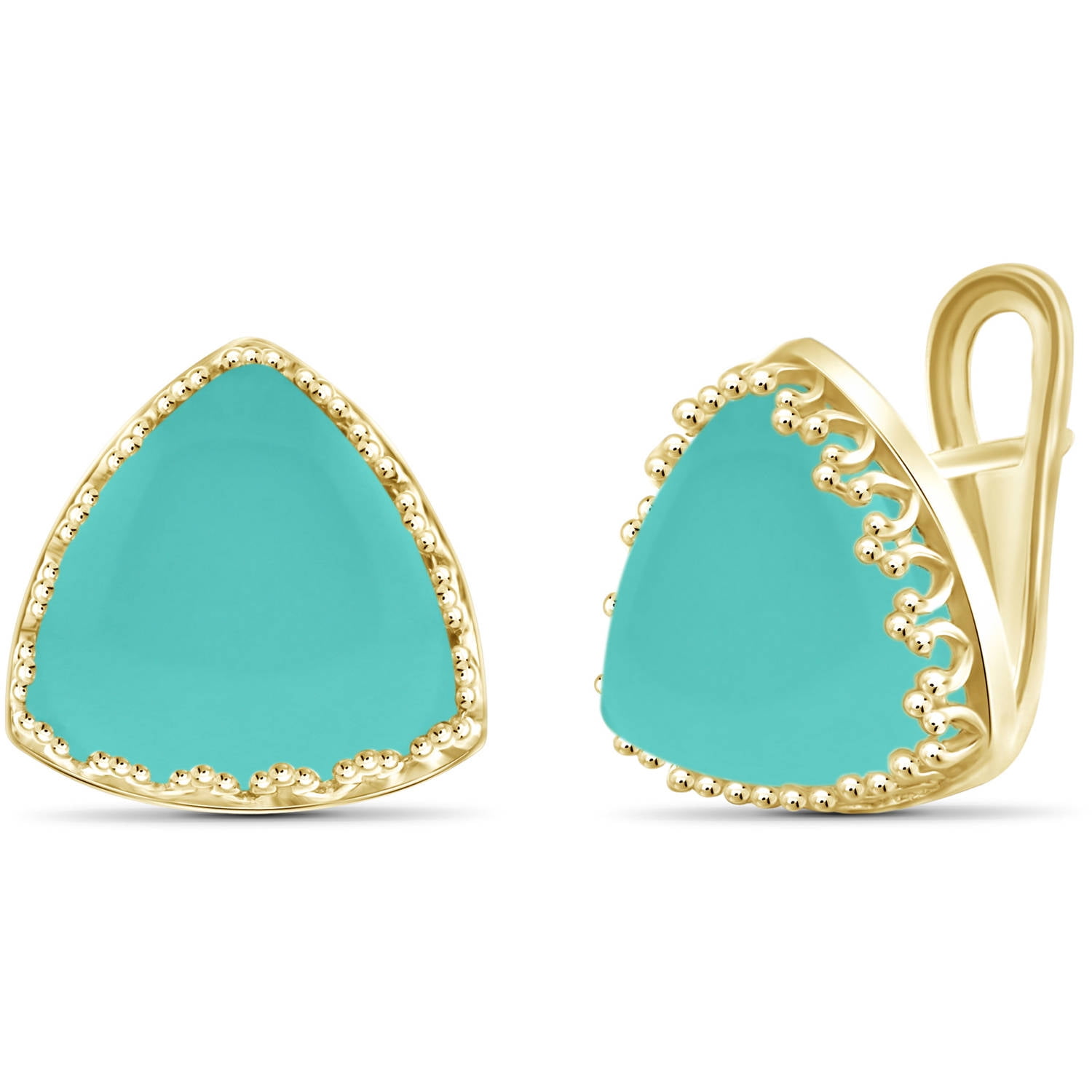 JewelersClub 27-1 2 Carat T.G.W. Chalcedony 14kt Gold over Silver Stud Earrings by JewelersClub
