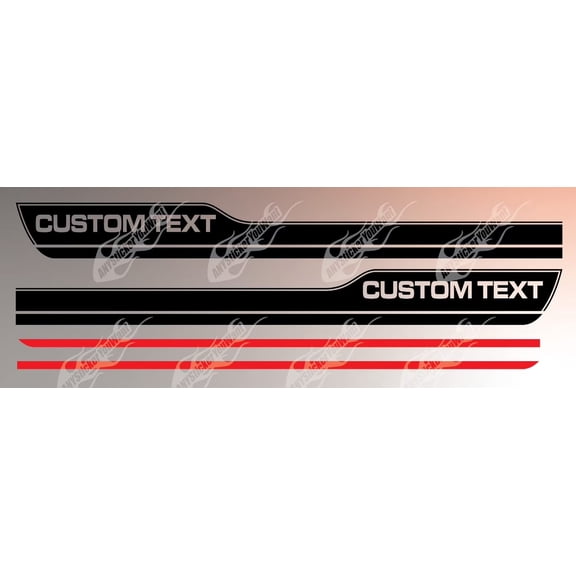 ANYStickerYouWant - Custom Accent Side Stripe Kit Graphic Decal Fits and Compatible with Ford Mustang 2010-2021