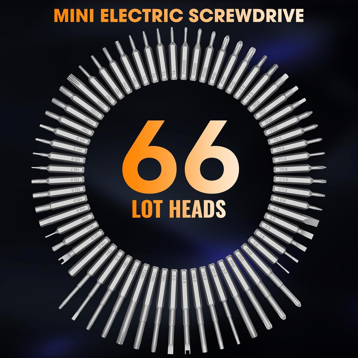 Banral Mini Electric Screwdriver Set,3.7V Precision Screwdriver Set 66 in 1 Magnetic Drill,HD Display,5 Torque Settings,4 LED Lights, Portable Repair Tool Kit for Computer,Phone, Watch,Camer,Glasses