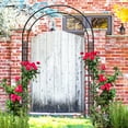 thumbnail image 2 of Eowynic Metal Garden Arch Trellises 42.24''L x 17.52''W x 85.82''H Climbing Plants Support Rose Arch, 2 of 8