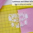 thumbnail image 3 of Vinilo de transferencia de calor HTVVETUR Purple Glitter 30 cm x 2,7 m, 3 of 6
