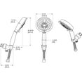 thumbnail image 2 of Pfister LG16CB0Y HNDSHW 16 AV 5F W/HOSE- ARM 1.8GPM TB Handheld Showers, 2 of 4