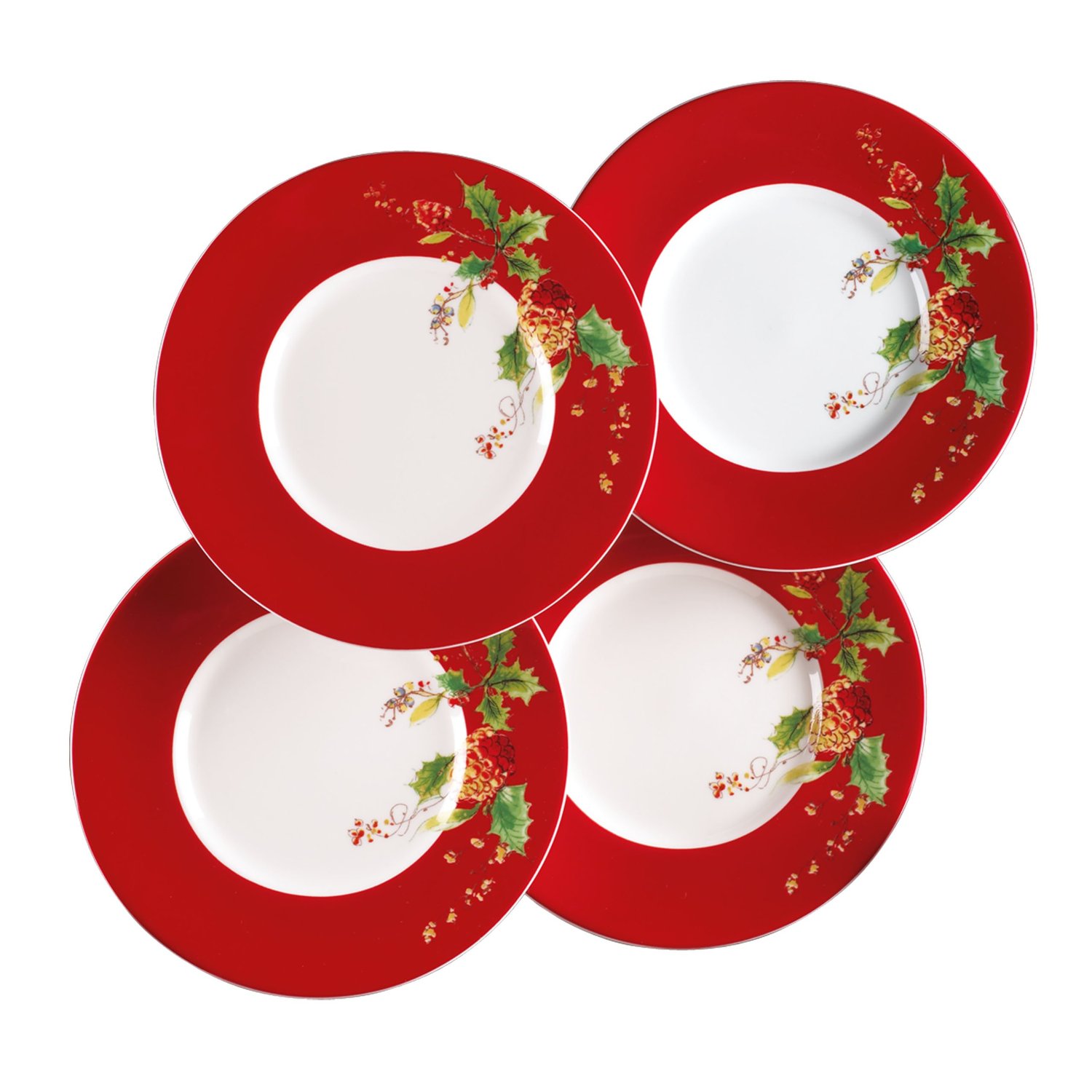 Lenox Winter Song Dessert Plates, Set of 4