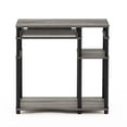 thumbnail image 6 of Furinno Abbott Desk, 31.5 Inch Grey Computer Desk with Keyboard Tray, Easy Assembly Gaming Desk with Storage Shelf, Office Desk for Home Office, Bedroom, Grey Oak, 6 of 8