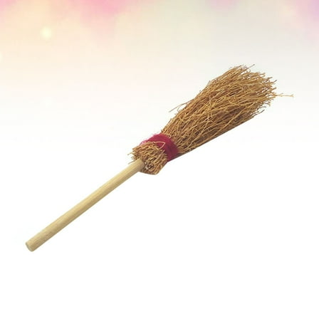 ORDDIART Mini Broom for Dolls Accessories and DIY present in Khaki 3.74X0.79X0.79in 1Pc