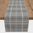 thumbnail image 3 of Creative Products Gray White Plaid Cotton Twill Table Runner, 3 of 3