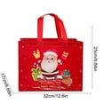 thumbnail image 3 of Wuztai Christmas Non-woven Gift Bags, Gold Red Purple Green Army Green Present Packaging, Holiday Party Favor Containers, 3 of 6