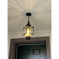 thumbnail image 6 of Rottogoon 15" Outdoor Pendant Light Hanging Lantern Modern Black Metal Chandelier Light Fixture, 6 of 7