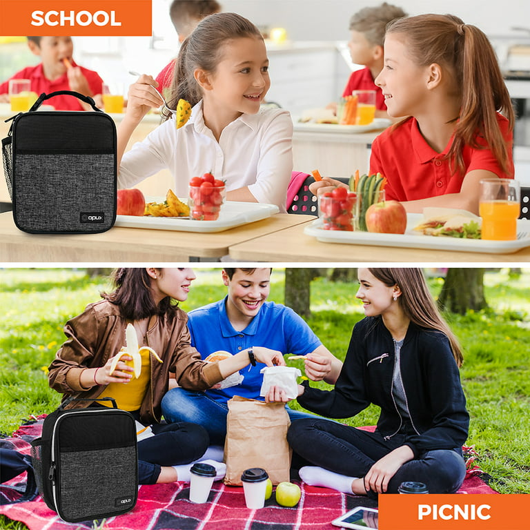 Opux Insulated Lunch Box Men Women, Large Soft Cooler Bag Work School  Picnic, Leakproof Tote Shoulder Strap Kid Adult (black, Medium) : Target