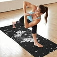 thumbnail image 6 of Black Gothic Cat Rose Moon Pattern Hot Yoga Mat Towel Non Slip for Hot Yoga - Quick-Drying Yoga Mat Cover with 4 Corner Pockets with Travel Bag - Hot Yoga Towel Non Slip 70"x26", 6 of 6