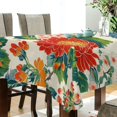 thumbnail image 5 of Yayeee Tablecloths 54" x 54" Rectangle Wrinkle Resistant Party Table Cover, Colorful Flowers Pattern, 5 of 8