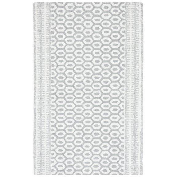 SAFAVIEH Capri Francis Geometric Area Rug, Ivory/Grey, 8' x 10'