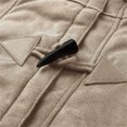 thumbnail image 7 of XUNKUSGA Womens Jacket Plus Size Sherpa Lined 2025 Fashion Winter Fuzzy Long Fleece Hoodies for Women Casual Cozy Horn Button Jackets for Women with Pockets S-5XL Brown, 7 of 7