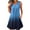 Blue, variant on Sleeveless Dress for Women 2024 Summer Casual Dress Buttons Up V Neck Tunic Dress Gradient Pullover Dress Mini Dress