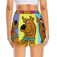 thumbnail image 2 of Lsque Scooby-Doo Printed Women's Running Shorts with Liner Pockets,Elastic Quick Dry Workout Athletic Gym Yoga Shorts,Womens High Waist Shorts-Large, 2 of 9