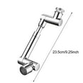 thumbnail image 5 of Sylvtty Faucet Extender with 2 Sprayer Modes Universal Fit Simple Installation 360-Degree Adjustable Nozzle Bathroom Sink Extender, 5 of 7