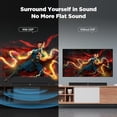 thumbnail image 4 of Barra de sonido Assistrust, barra de sonido de 60 W para Smart TV, barra de sonido Bluetooth 5.0, cableada e inalámbrica con modo de aumento de volumen y ecualizador, conexión ARC/óptica/AUX, 2 en 1 d, 4 of 5