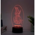 thumbnail image 4 of YSTIAN 3D Illusion lamp Virgin Mary Night Light, Children Bedroom Desk Lamps, 7/16 Color Change Remote Control+Touch USB Table Lights, Birthday Xmas Gifts for Home Decoration (1003), 4 of 4