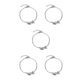 thumbnail image 1 of Sonducket Anklets Stylish Silver Alloy Leaf Foot Trendy Chains Gifts Valentines Day Jewelry Bracelets Universal for Women Teen Girls Plata 5piezas, 1 of 6