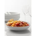 thumbnail image 3 of Pasta Bowls, 30oz Salad Bowls White Soup Bowls Large Pasta Serving Bowl Porcelain Pasta Plates Wide and Shallow Bowls Set of 6 Microwave Dishwasher Safe Valentines Day Gift, 3 of 7