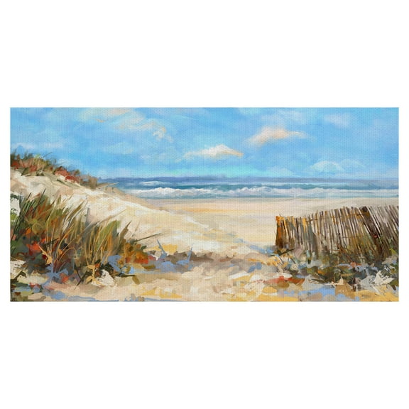 Masterpiece Art Gallery Seaside Colors By Studio Arts Canvas Art Print 27" x 54"