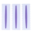thumbnail image 1 of Cake Scraper, Easy Operation Cake Scraper Smoother Premium Plastic Glossy   For DIY For Cake For Cream, 1 of 8
