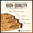 thumbnail image 3 of Get The Games Out Travel Backgammon Set Small Classic Board Game Map Edition, 3 of 5