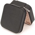 thumbnail image 4 of Caja Variedad Joyero de Cuero de PU Joyero pequeño Organizador de Joyas de Viaje para Anillos, Collares, Pendientes, Gorros Joyero portátil Negro, 4 of 7