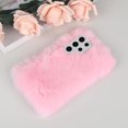 thumbnail image 3 of Compatible with Galaxy S23 Ultra Case Cute Plush Furry Case with Glitter Lanyard Strap Bling Diamond Camera Lens Protector Soft Winter Warm Plush Fluffy Fur Cover for Women and Girls, Pink, 3 of 10