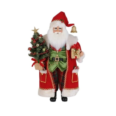 Karen Didion Lighted Christmas Traditions Santa Figurine