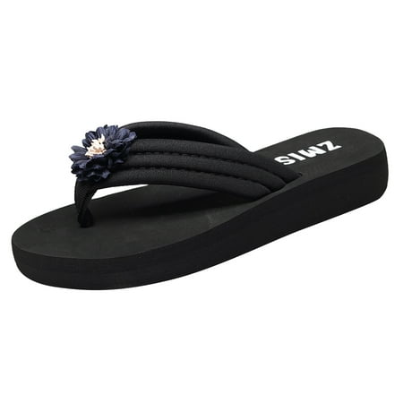 

ZIZOCWA Flower Girl Slippers Flat Slide Sandals Women Size 12 Clip Women S Wedge Sandals Fashion Bottomed Toe Women S Toe Clip Summer Beach Sandals Sandals Women S Sandals Hike Water Sandals Women