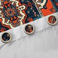 thumbnail image 4 of Homewish Vintage Bohemain Pattern Curtains Pack of 2 (42x84 Each),Boho Theme Curtains Blackout,Orange Deepblue Beige Bedroom Curtains For Adult,Breathable Home Decor, 4 of 6
