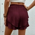 thumbnail image 7 of cfhntfmh Women Flowy Shorts Ruffle Shorts Skirts Boho Summer Tennis Casual Mini Skirts Baggy Wide Leg Shorts, 7 of 7
