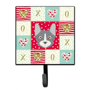 Carolines Treasures CK5111SH4 Don Sphynx Cat Love Leash or Key Holder Red Single Hook multicolor