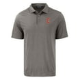 thumbnail image 2 of Men's Cutter & Buck Gray Cleveland Guardians Coastline Epic Comfort Eco Recycled Polo, 2 of 3