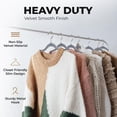 30 Inch Robe Hook Rack 100 Pack Velvet Hanger for Shirt Pants Dresses Skirts Suits Jackets ...