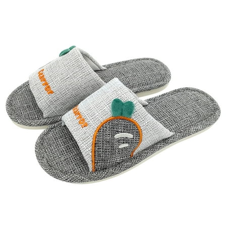 

Cathalem Men And Women Slippers Home Slippers Indoor Slip Slippers Creative Radish Soft Mens House Slippers Size 9 Washable Grey 11