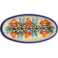 thumbnail image 2 of Polish Pottery 5½-inch Condiment Dish (Fanciful Ladybug Theme) Signature UNIKAT Hand Painted in Boleslawiec, Poland + Certificate of Authenticity, 2 of 6