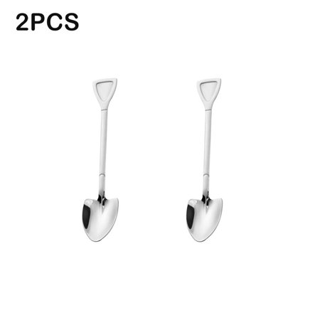 

1/2/4 PCS Stainless Steel Coffee Spoon For Ice Cream Retro Shovel Spoon Creative Tea Spoon Tableware Stick Tool Cutlery Set Spoon