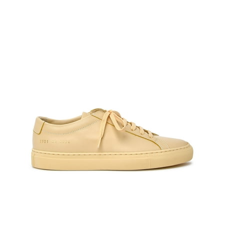 

COMMON PROJECTS YELLOW LEATHER ACHILLES SNEAKERS