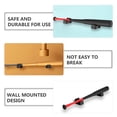 thumbnail image 3 of OUNONA Wall Mounted Baseball Bat Holder, 1 Pair Black Display Stand for Bat Storage, Collection, and Home Decoration, 3 of 8