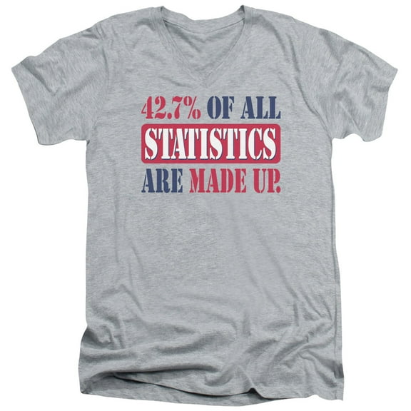 - Statistics - Slim Fit V Neck Shirt - XX-Large