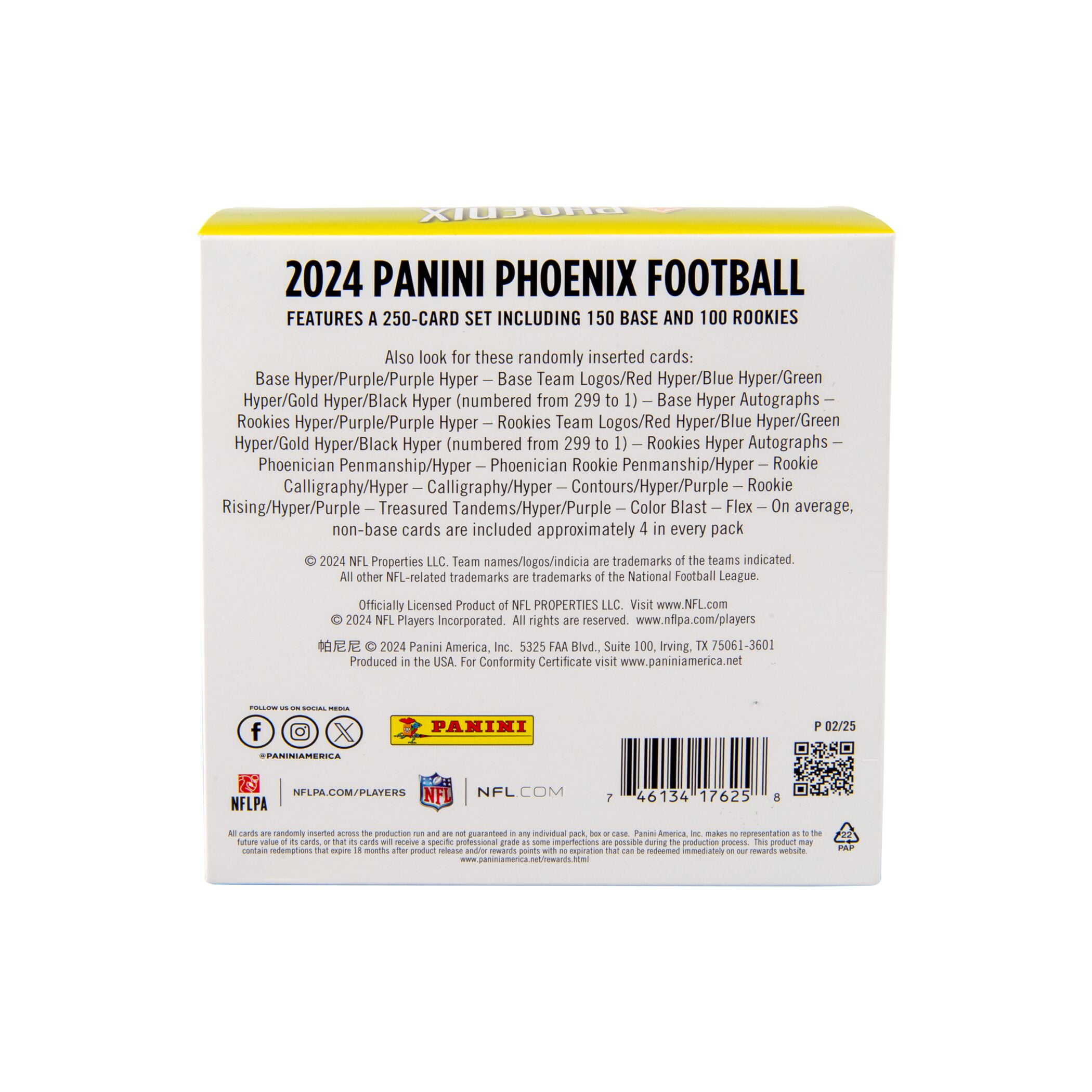 24 PANINI PHOENIX FOOTBALL MEGA BOX