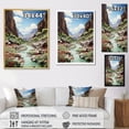 thumbnail image 4 of Designart "Canyon Timeless Beauty Painting I" Floral Floater Framed Canvas Print, 4 of 7