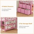 thumbnail image 3 of Afuhokles Twin Size Low Loft Bed, Metal Loft Bed with LED Lights and Open Storage Shelves, Safety Guardrail, Pink, 3 of 6