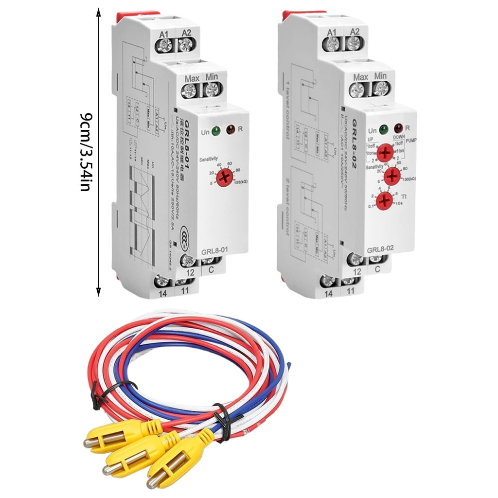 Electronic Liquid Level Controller DIN Rail Mount Liquid Time Control Relays