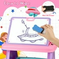 thumbnail image 5 of Flooyes Drawing Study Projector table for Kids, Learning Projector table Toys for Ages 3 4 5 6 7 8 Year Old Girl Birthday Gifts Pink, 5 of 7
